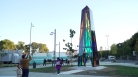 Go!2025: Callari, l'obelisco di luce simbolo di unione ...
